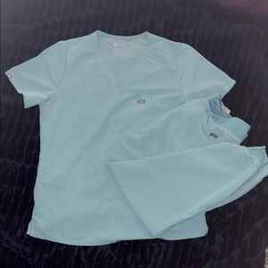 Figs Scrub Set in Seaglass